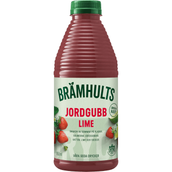 Fruktdryck Jordgubbar Lime 850ml Brämhults.