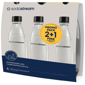 PET-flaska 1L DWS Fuse 3-pack Sodastream.
