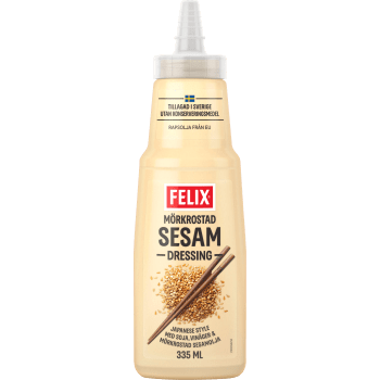 Mörkrostad sesam dressing 335ml Felix.