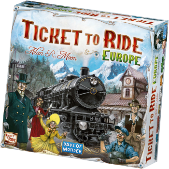 Sällskapsspel Ticket to Ride Europe.
