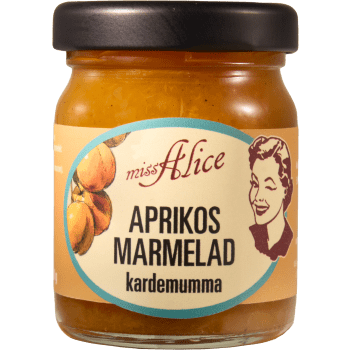 Aprikosmarmelad med kardemumma 68g Miss Alice.