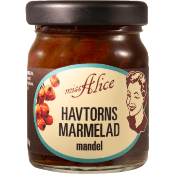 Havtornsmarmelad med mandel 68g Miss Alice.