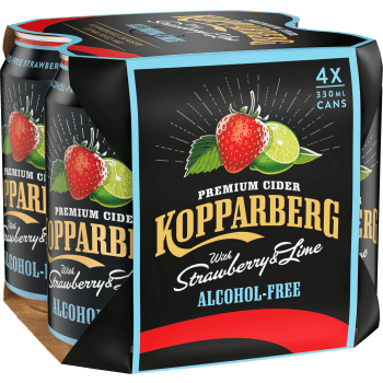 Cider Strawberry/Lime 4-pack 33cl Kopparberg.