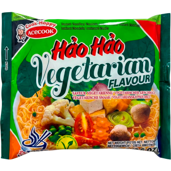 Snabbnudlar Med Grönsakssmak 75g Hảo Hảo.