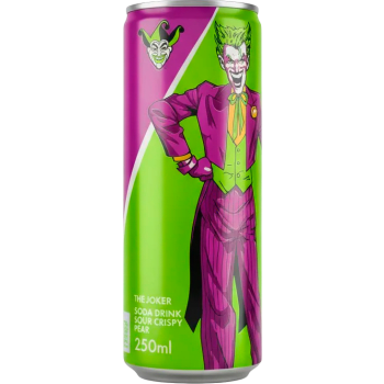 Läsk Med Smak Av Päron 250ml The Joker Drink.