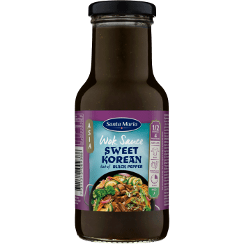 Wok sauce sweet korean black pepper 250ml Santa Maria.