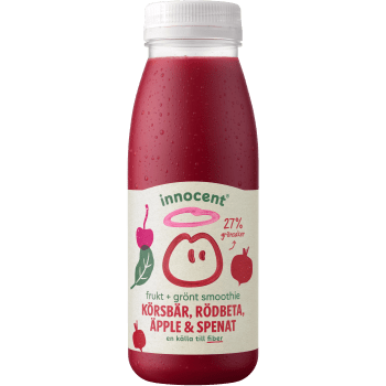 Smoothie Körsbär Rödbeta Äpple Spenat 250ml Innocent.