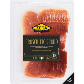 Skinka Lufttorkad Prosciutto Crudo 120g Zeta.