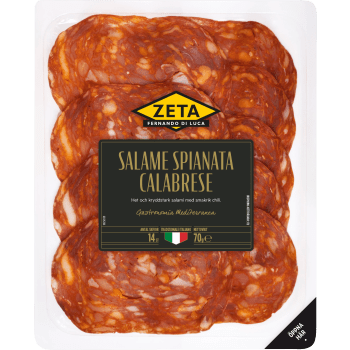 Salami Spianata Calabrese 70g Zeta.