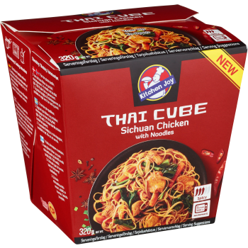 Spicy chicken sichuan noodles 320g Kitchen Joy.