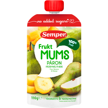 Fruktmums Päron 6m 110g Semper.