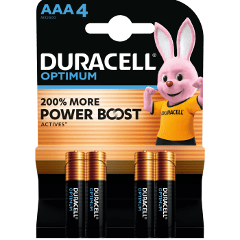 Batteri AAA 4-p Duracell Optimum.