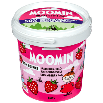 Jordgubbssylt Moomin 850g Björnekulla.