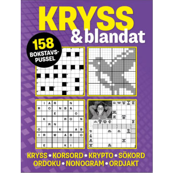Kryss & blandat (lila): 158 bokstavspussel med kryss, korsord, krypto.