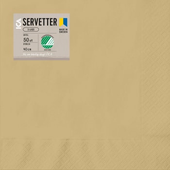 Servett 50p 40cm sand ICA.