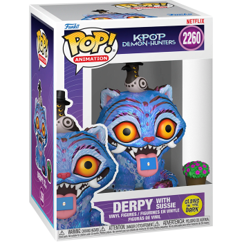 Figur Derpy med Sussie KPop Demon Hunters Funko Pop.