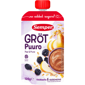 Gröt Päron & Katrinplommon 6m 120g Semper.