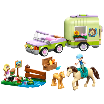 LEGO Friends Släp med häst och föl 42695.