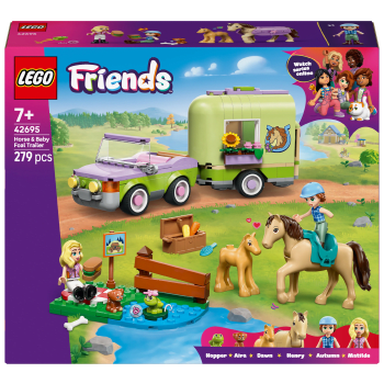 LEGO Friends Släp med häst och föl 42695.