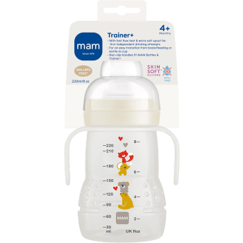 Flaska med drickpip Trainer 220ml 4m+ MAM.