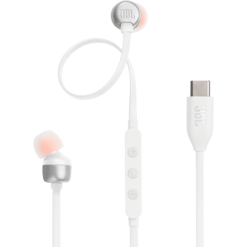 Hörlur in-ear Tune 310 vit JBL.