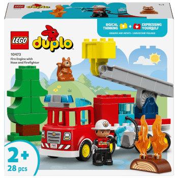 LEGO Duplo Brandbil med slang och brandman 10473.