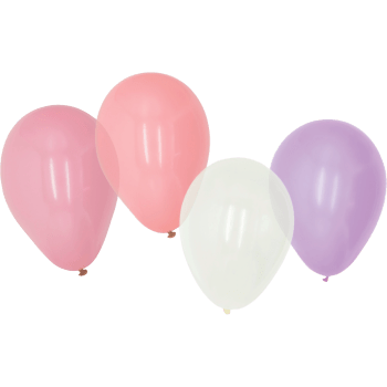 Ballonger rosa mix 8-p Happy Party.