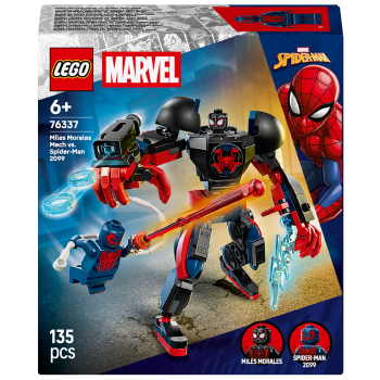 LEGO Marvel Miles Morales robot mot Spider-Man 2099 76337.