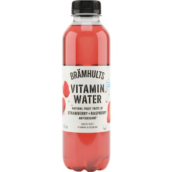 Vitamindryck Jordgubb & Hallonsmak 500ml Brämhults.