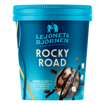 Glass Rocky Road 500ml Lejonet och Björnen.