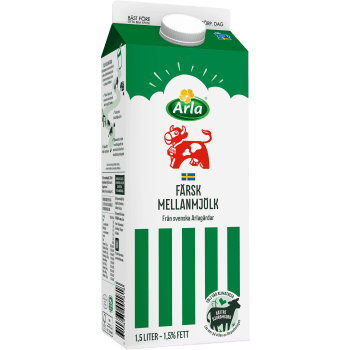 Färsk mellanmjölk 1,5% 1,5l Arla Ko®.