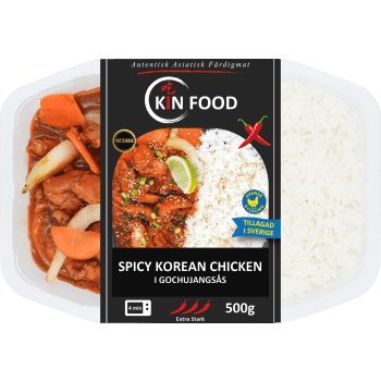Färdigmat Spicy Korean Chicken 500g Kin Food.