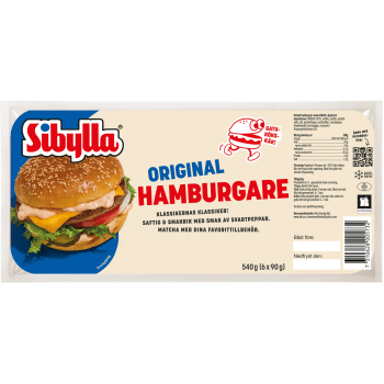 Original hamburgare 540g Sibylla.