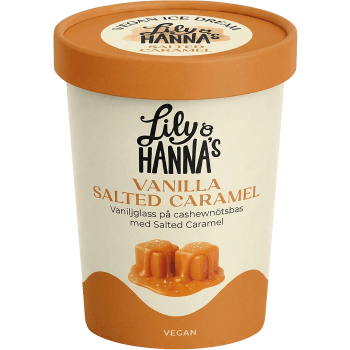 Glass Vanilla & salted caramel 465ml Lily & Hanna's.