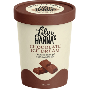 Glass Chocolate ice dream 465ml Lily & Hanna's.