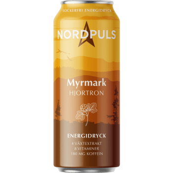 Energidryck Myrmark Med Smak Av Hjortron Sockerfri 330ml Nordpuls.