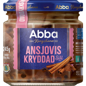 Ansjoviskryddad Sill 245g Abba.