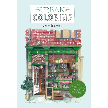 Urban coloring : en målarbok - 45 vackra skyltfönster att färglägga.