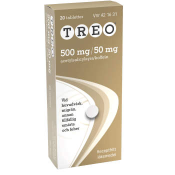 Tablett 500mg/50mg 20-p Treo.