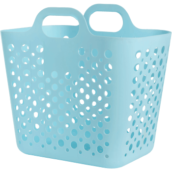 Strandväska plast blå.