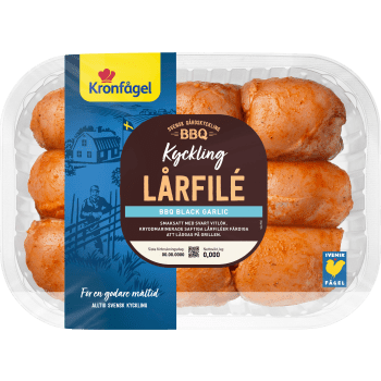 Kycklinglårfilé Färsk BBQ Black Garlic ca 850g Kronfågel.