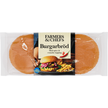 Burgarbröd spicy crunchy topping 260g Farmers & Chefs.