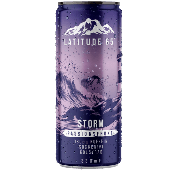 Energidryck Storm Passionsfrukt 33cl Latitude 65.