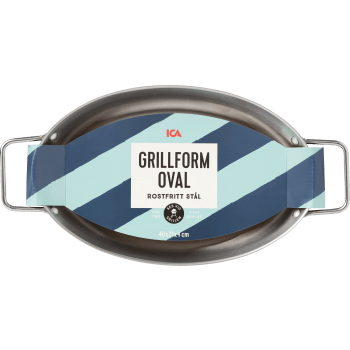 Grillform Oval 40x21x5,5cm.