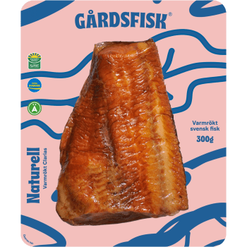 Clariasfilé Färsk Varmrökt Naturell 300g Gårdsfisk.