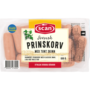Prinskorv 600g Scan.