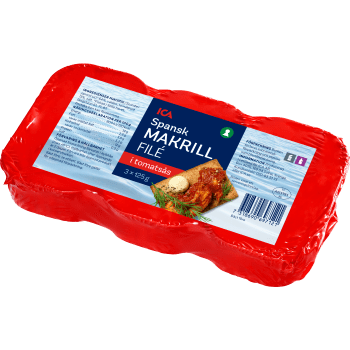 Makrillfilé i tomatsås 3p ICA.
