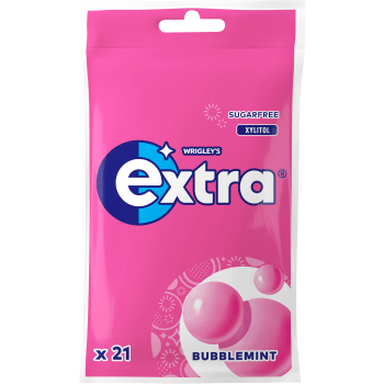 Tuggummi Bubblemint 29g Extra.