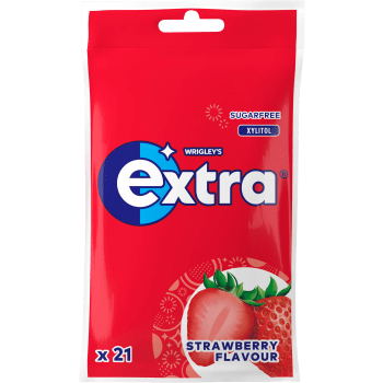 Tuggummi Strawberry 29g Extra.