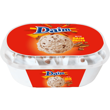 Glass Vanilj & Daimbitar 850ml Daim.